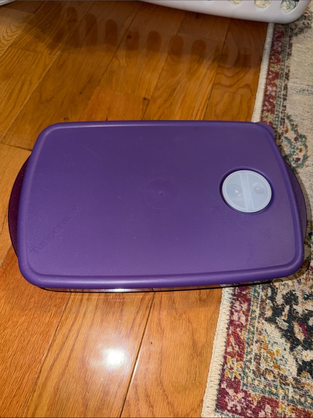 Tupperware Purple Food Storage Container with Vent Lid